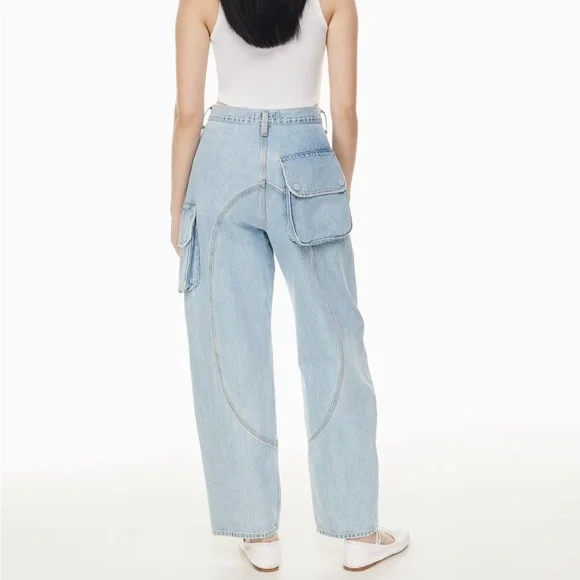 NEW AGOLDE Cass Baggy Cargo Jeans - Picture 3 of 5